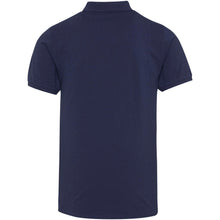 Load image into Gallery viewer, Beryl 220 g/m² short sleeve unisex OCS organic recycled polo — Navy (back)