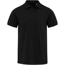 Load image into Gallery viewer, Beryl 220 g/m² short sleeve unisex OCS organic recycled polo — Black (front)