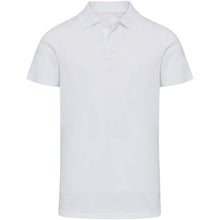 Load image into Gallery viewer, Graphite 180 g/m² short sleeve unisex OCS organic polo — White (front)