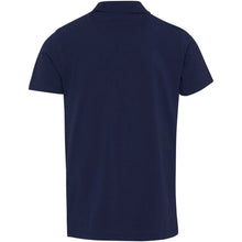 Load image into Gallery viewer, Graphite 180 g/m² short sleeve unisex OCS organic polo — Navy (back)