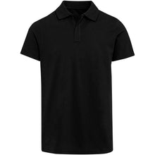 Load image into Gallery viewer, Graphite 180 g/m² short sleeve unisex OCS organic polo — Black (front)