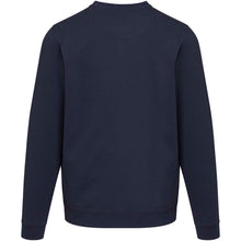 Load image into Gallery viewer, Jasper 280 g/m² OCS organic recycled unisex crewneck sweater  — Navy (back)