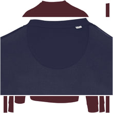 Load image into Gallery viewer, Jasper 280 g/m² OCS organic recycled unisex crewneck sweater  — Navy (detail)
