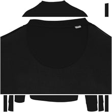 Load image into Gallery viewer, Jasper 280 g/m² OCS organic recycled unisex crewneck sweater  — Black (detail)