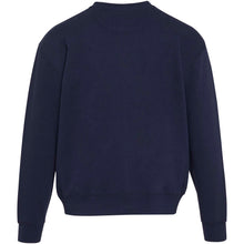 Load image into Gallery viewer, Boris 280 g/m2 unisex OCS organic oversized crewneck sweater — Navy (back)
