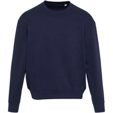 Load image into Gallery viewer, Boris 280 g/m2 unisex OCS organic oversized crewneck sweater — Navy (front)