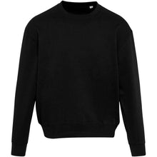 Load image into Gallery viewer, Boris 280 g/m2 unisex OCS organic oversized crewneck sweater — Black (front)