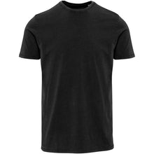 Load image into Gallery viewer, Nanaimo 160 g/m2 short sleeve washed men's t-shirt — Black (front)