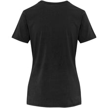 Load image into Gallery viewer, Nanaimo 160 g/m2 short sleeve washed women's t-shirt — Black (back)