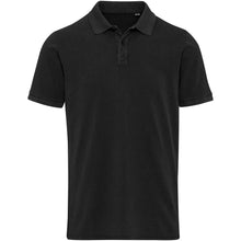 Load image into Gallery viewer, Calgary 200 g/m2 washed men's polo — Black (front)
