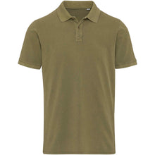 Load image into Gallery viewer, Calgary 200 g/m2 washed men's polo — Forest Green (front)