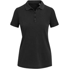 Load image into Gallery viewer, Calgary 200 g/m2 washed women's polo — Black (front)