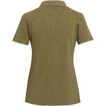 Load image into Gallery viewer, Calgary 200 g/m2 washed women's polo — Forest Green (back)