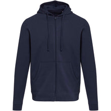 Load image into Gallery viewer, Jasper 280 g/m² OCS organic recycled unisex full zip hoodie — Navy (front)