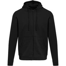 Load image into Gallery viewer, Jasper 280 g/m² OCS organic recycled unisex full zip hoodie — Black (front)