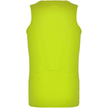 Load image into Gallery viewer, Andre 140 g/m² kids sports vest — Fluor Yellow (back)