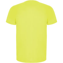 Load image into Gallery viewer, Imola 135 g/m² short sleeve kids sports t-shirt — Fluor Yellow (back)