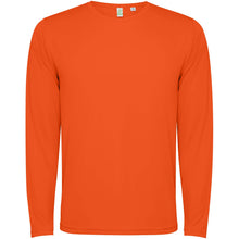 Load image into Gallery viewer, Estoril 125 g/m² long sleeve kids t-shirt — Fire orange (front)