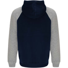 Load image into Gallery viewer, Badet 280 g/m² kids two-tone hoodie — Navy Blue / Heather grey (back)
