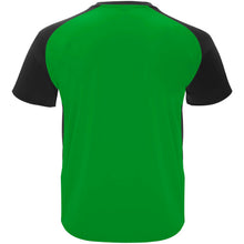 Load image into Gallery viewer, Bugatti 140 g/m² short sleeve kids sports t-shirt — Fern green / White (back)