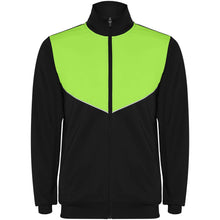 Load image into Gallery viewer, Evans 225 g/m² kids tracksuit — Black / Lime