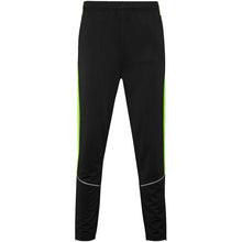 Load image into Gallery viewer, Evans 225 g/m² kids tracksuit — Black / Lime (front)