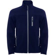 Load image into Gallery viewer, Antartida kids softshell jacket — Navy Blue