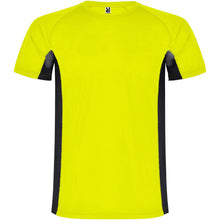 Load image into Gallery viewer, Shanghai short sleeve kids sports t-shirt — Fluor Yellow / Black