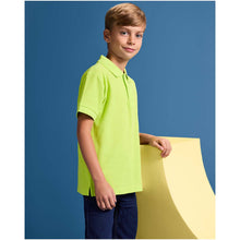 Load image into Gallery viewer, Pegaso Premium 220 g/m² short sleeve kids polo — lifestyle