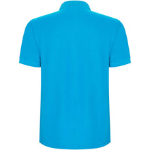 Load image into Gallery viewer, Pegaso Premium 220 g/m² short sleeve kids polo — Turquoise (back)