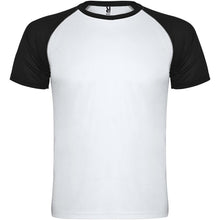Load image into Gallery viewer, Indianapolis 140 g/m² short sleeve kids sports t-shirt — White / Black