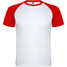 Load image into Gallery viewer, Indianapolis 140 g/m² short sleeve kids sports t-shirt — White / Red