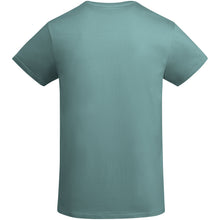 Load image into Gallery viewer, Breda 175 g/m² short sleeve organic cotton kids t-shirt — Dusty Blue (back)
