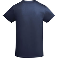 Load image into Gallery viewer, Breda 175 g/m² short sleeve organic cotton kids t-shirt — Navy Blue (back)
