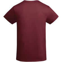 Load image into Gallery viewer, Breda 175 g/m² short sleeve organic cotton kids t-shirt — Garnet (back)