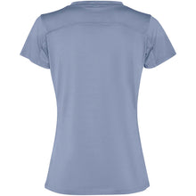 Load image into Gallery viewer, Slam 100 g/m² short sleeve women's sports t-shirt — Zen Blue (back)