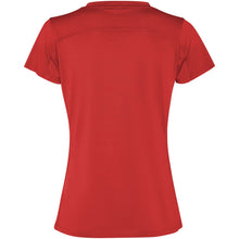Load image into Gallery viewer, Slam 100 g/m² short sleeve women's sports t-shirt — Red (back)