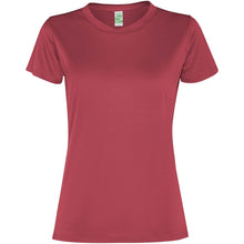 Load image into Gallery viewer, Slam 100 g/m² short sleeve women's sports t-shirt — Berry Red