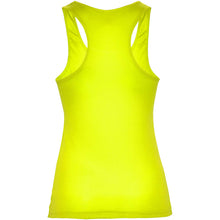 Load image into Gallery viewer, Shura 140 g/m² women's sports vest — Fluor Yellow (back)