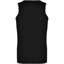 Load image into Gallery viewer, Andre 140 g/m² men's sports vest — Black (back)