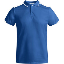 Load image into Gallery viewer, Tamil 150 g/m² short sleeve men's sports polo — Royal blue / White