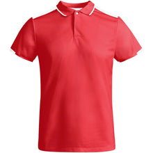 Load image into Gallery viewer, Tamil 150 g/m² short sleeve men's sports polo — Red / White