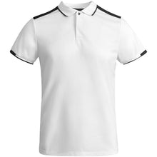 Load image into Gallery viewer, Tamil 150 g/m² short sleeve men's sports polo — White / Black