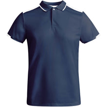 Load image into Gallery viewer, Tamil 150 g/m² short sleeve men's sports polo — Navy Blue / White