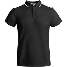 Load image into Gallery viewer, Tamil 150 g/m² short sleeve men's sports polo — Black / White