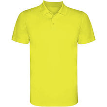 Load image into Gallery viewer, Monzha 150 g/m² short sleeve men's sports polo — Fluor Yellow