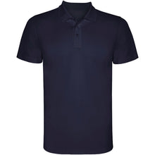 Load image into Gallery viewer, Monzha 150 g/m² short sleeve men's sports polo — Navy Blue