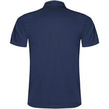 Load image into Gallery viewer, Monzha 150 g/m² short sleeve men's sports polo — Navy Blue (back)