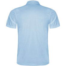 Load image into Gallery viewer, Monzha 150 g/m² short sleeve men's sports polo — Sky blue (back)