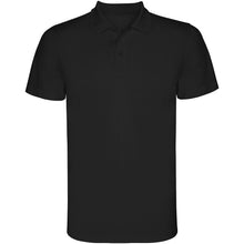 Load image into Gallery viewer, Monzha 150 g/m² short sleeve men's sports polo — Black